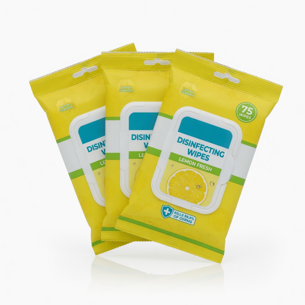100ct Antiseptic Wipes, Resealable, 75% alcohol